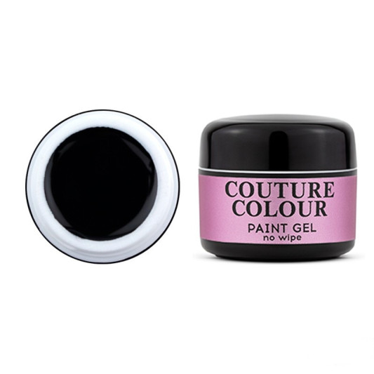 Гель-фарба без липкого шару (чорна) Couture Colour Paint Gel No Wipe Black 5 г