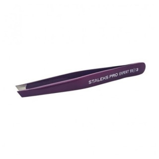 Пінцет для брів STALEKS PRO EXPERT 11 TYPE 3 Violet TE-11/3