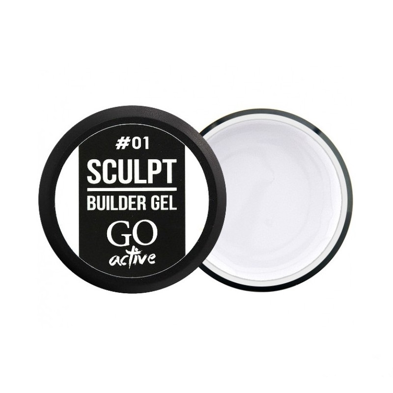 Білдер-гель GO Active Sculpt Builder Gel White 01, білий, 12 мл Білдер-гель GO Active Sculpt Builder Gel White 01, білий, 12 мл