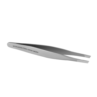 Пінцет для брів EXPERT 20 TYPE 4 TE-20/4 (вузькі скошені кромки) Staleks Pro