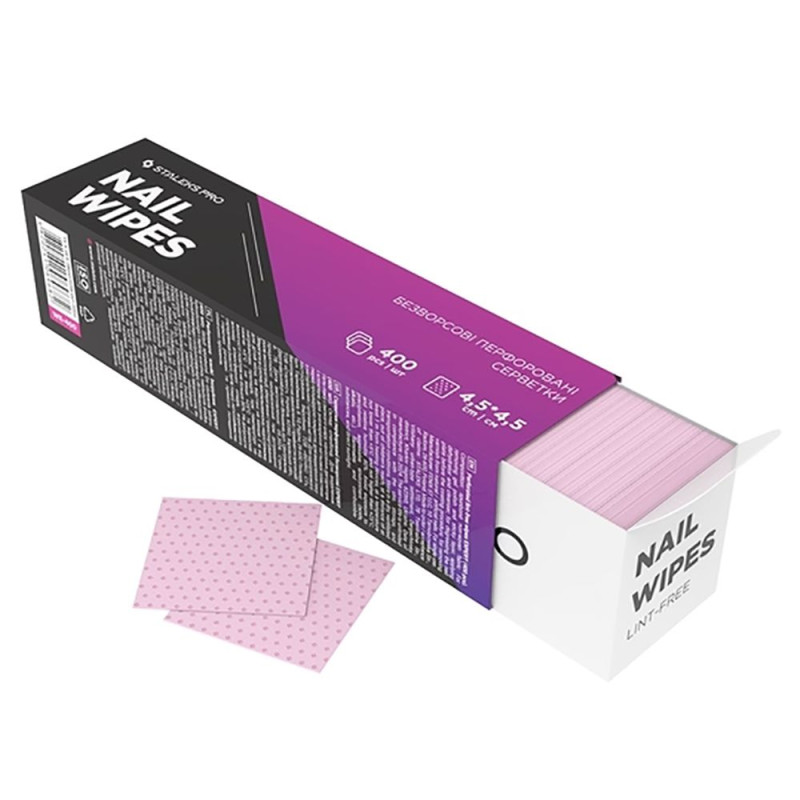 Серветки безворсові (спанбонд, перфоровані) Staleks Pro Expert Nail Wipes 400 штук (WE-400) Серветки безворсові (спанбонд, перфоровані) Staleks Pro Expert Nail Wipes 400 штук (WE-400)