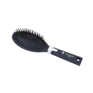Щетка c нейлоновыми зубцами овальная черная 08039, Hairway