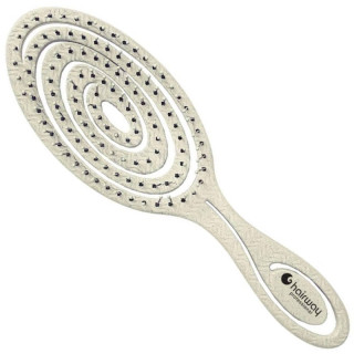 Щітка масажна 8 рядів 20 см кремова овальна 08095-20 Hairway ECO Wheat