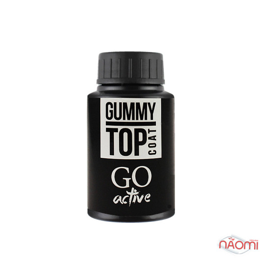 Каучуковий закріплювач для гель-лаку 30 мл, GO Active Gummy Top Coat